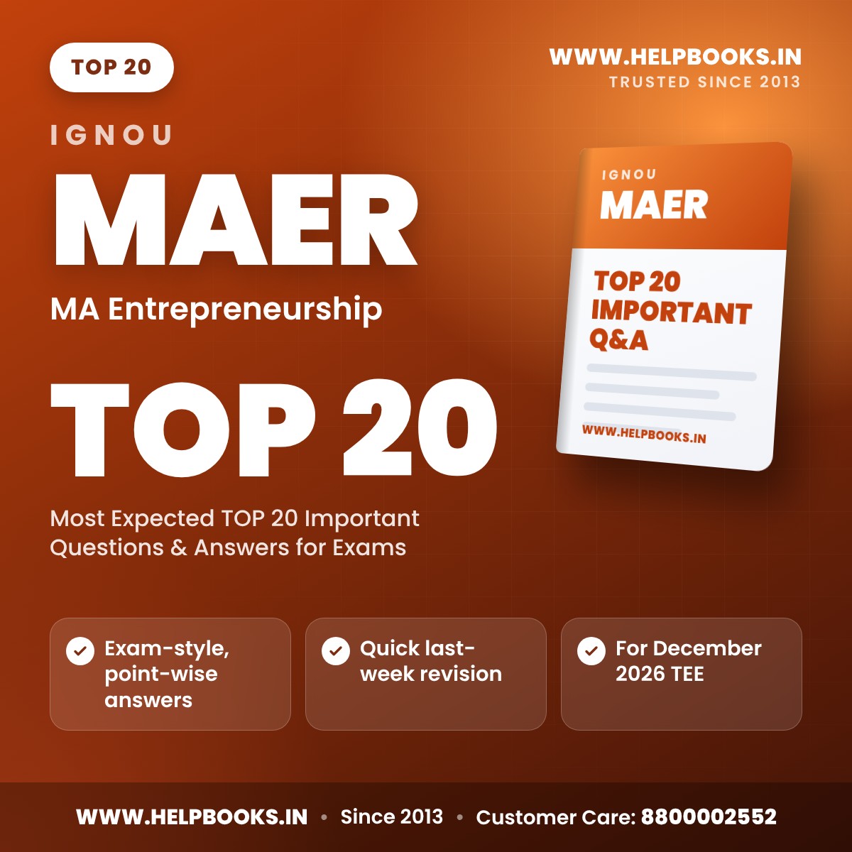 IGNOU MAER TOP 20 Important Questions PDF - helpbooks.in
