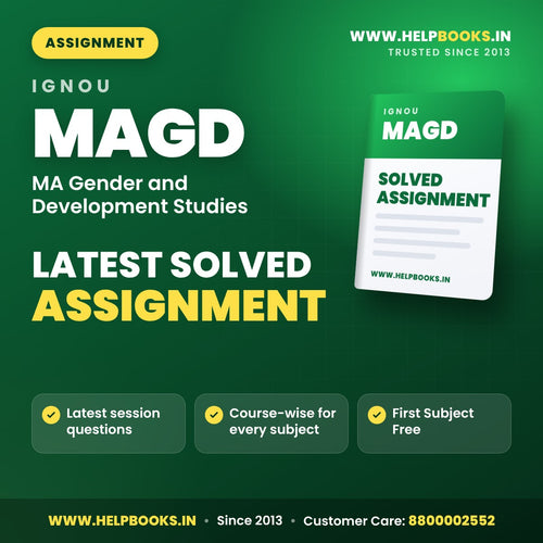 IGNOU MAGD Solved Assignment PDF - helpbooks.in