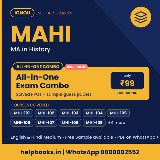 IGNOU MAHI All-in-One Exam Combo - MA in History