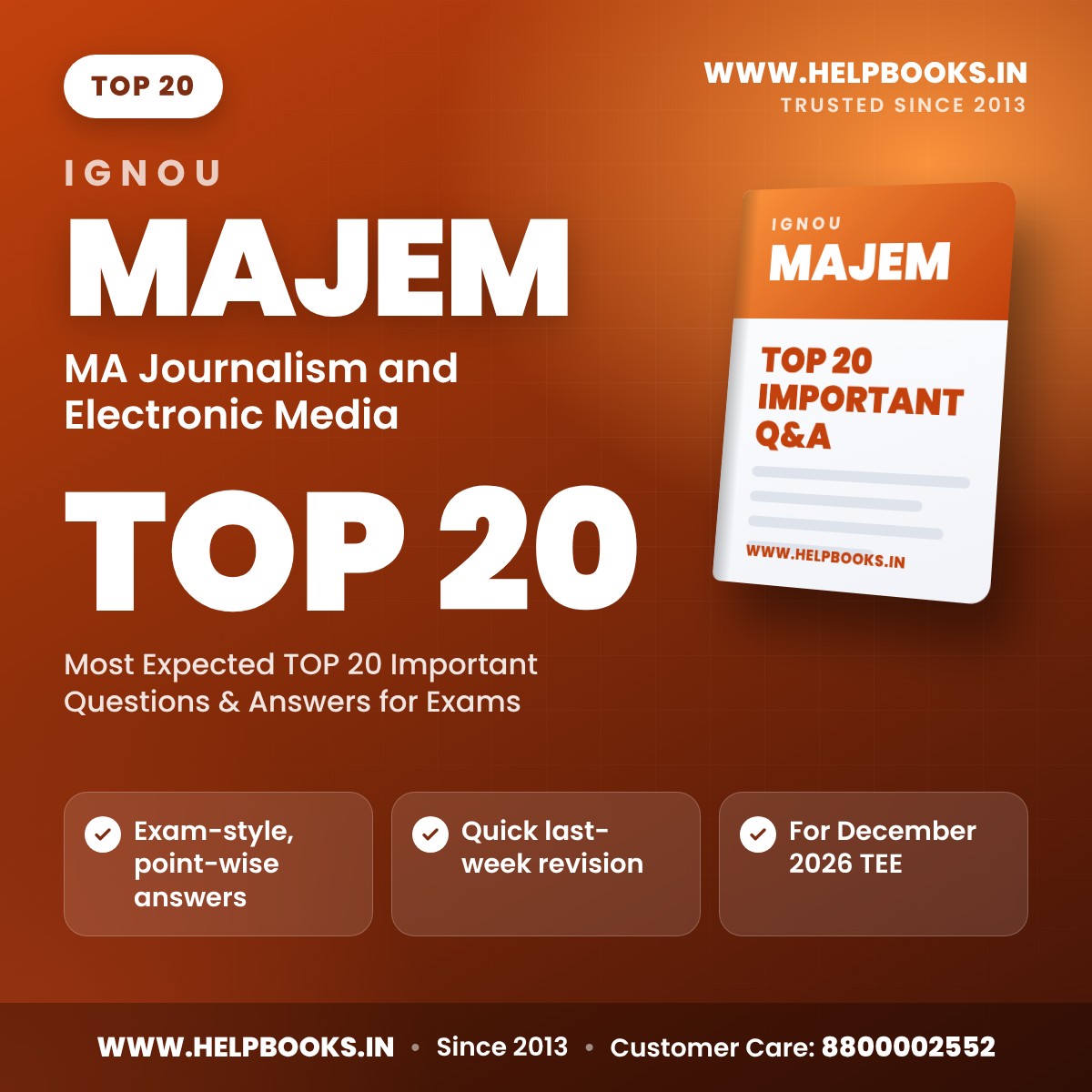 IGNOU MAJEM TOP 20 Important Questions PDF - helpbooks.in