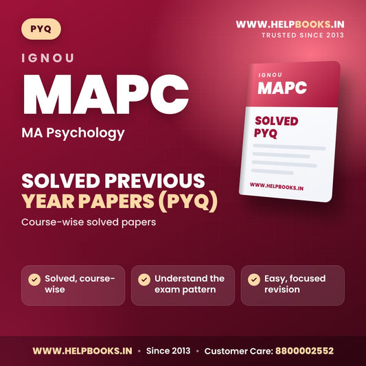 IGNOU MAPC Solved Previous Year Papers PYQ PDF - helpbooks.in