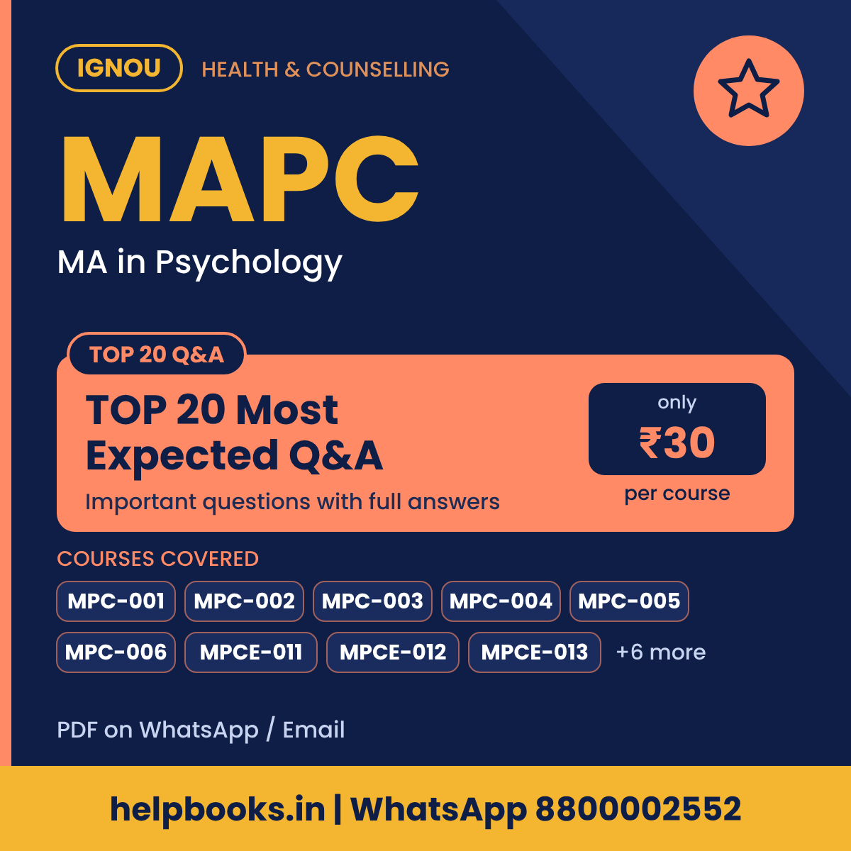 IGNOU MAPC TOP 20 Important Questions with Answers - MA in Psychology