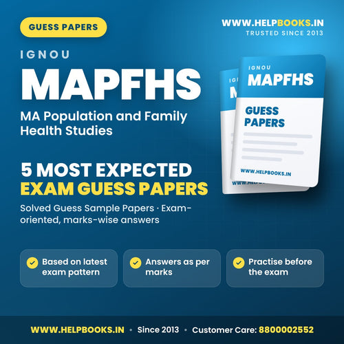 IGNOU MAPFHS 5 Most Expected Guess Papers PDF - helpbooks.in