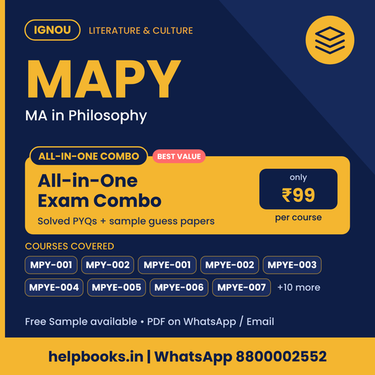 IGNOU MAPY All-in-One Exam Combo - MA in Philosophy