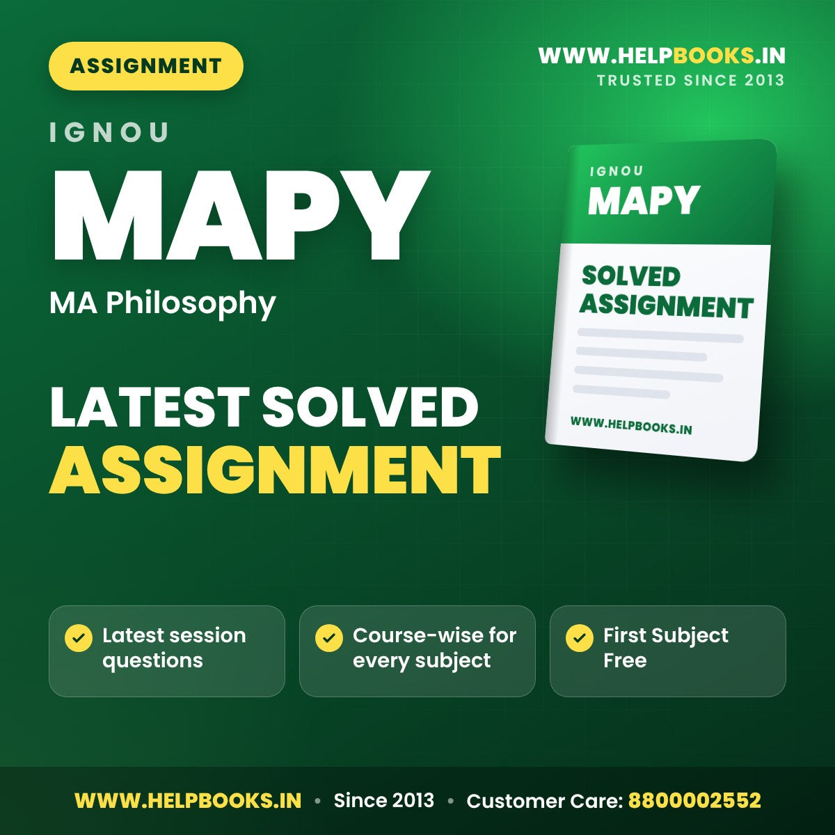 IGNOU MAPY Solved Assignment PDF - helpbooks.in
