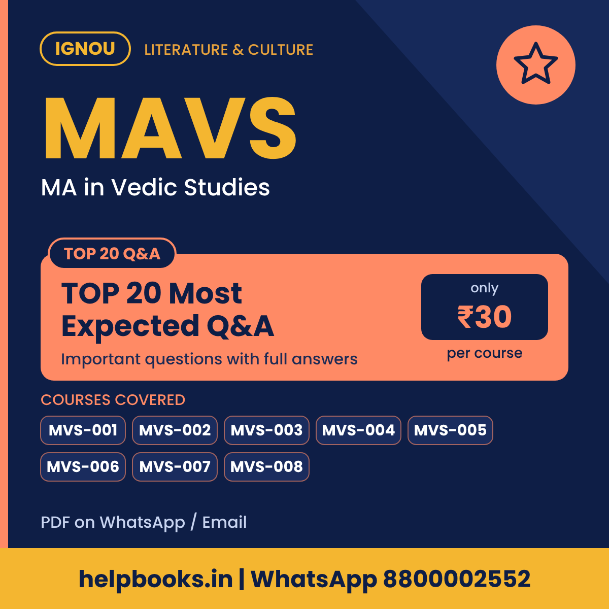 IGNOU MAVS TOP 20 Important Questions with Answers - MA in Vedic Studies