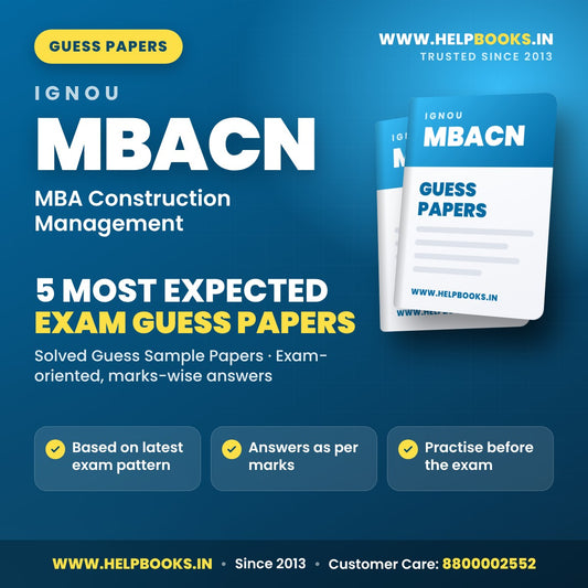 IGNOU MBACN 5 Most Expected Guess Papers PDF - helpbooks.in