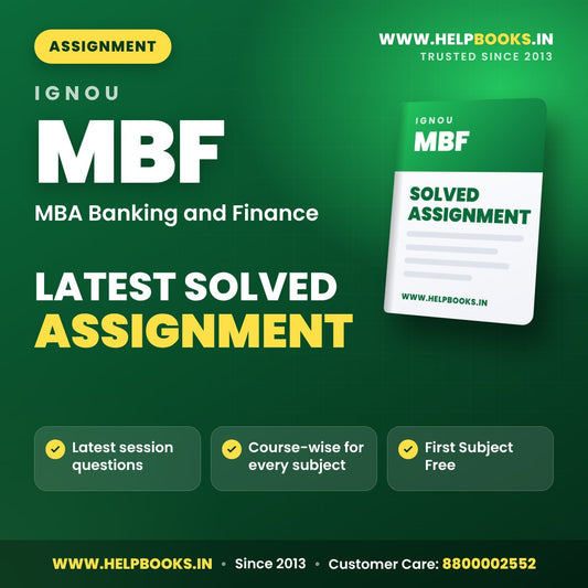 IGNOU MBF Solved Assignment PDF - helpbooks.in
