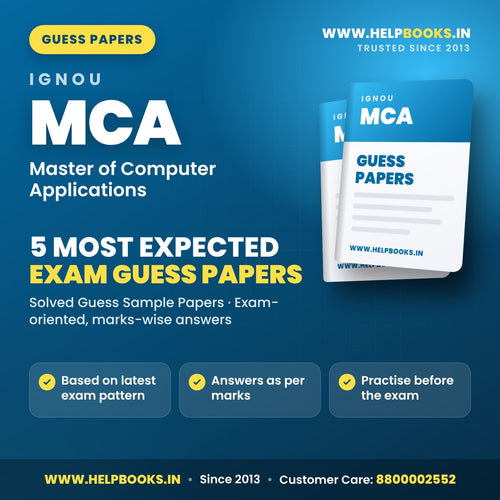 IGNOU MCA 5 Most Expected Guess Papers PDF - helpbooks.in