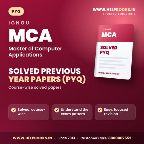 IGNOU MCA Solved Previous Year Papers PYQ PDF - helpbooks.in