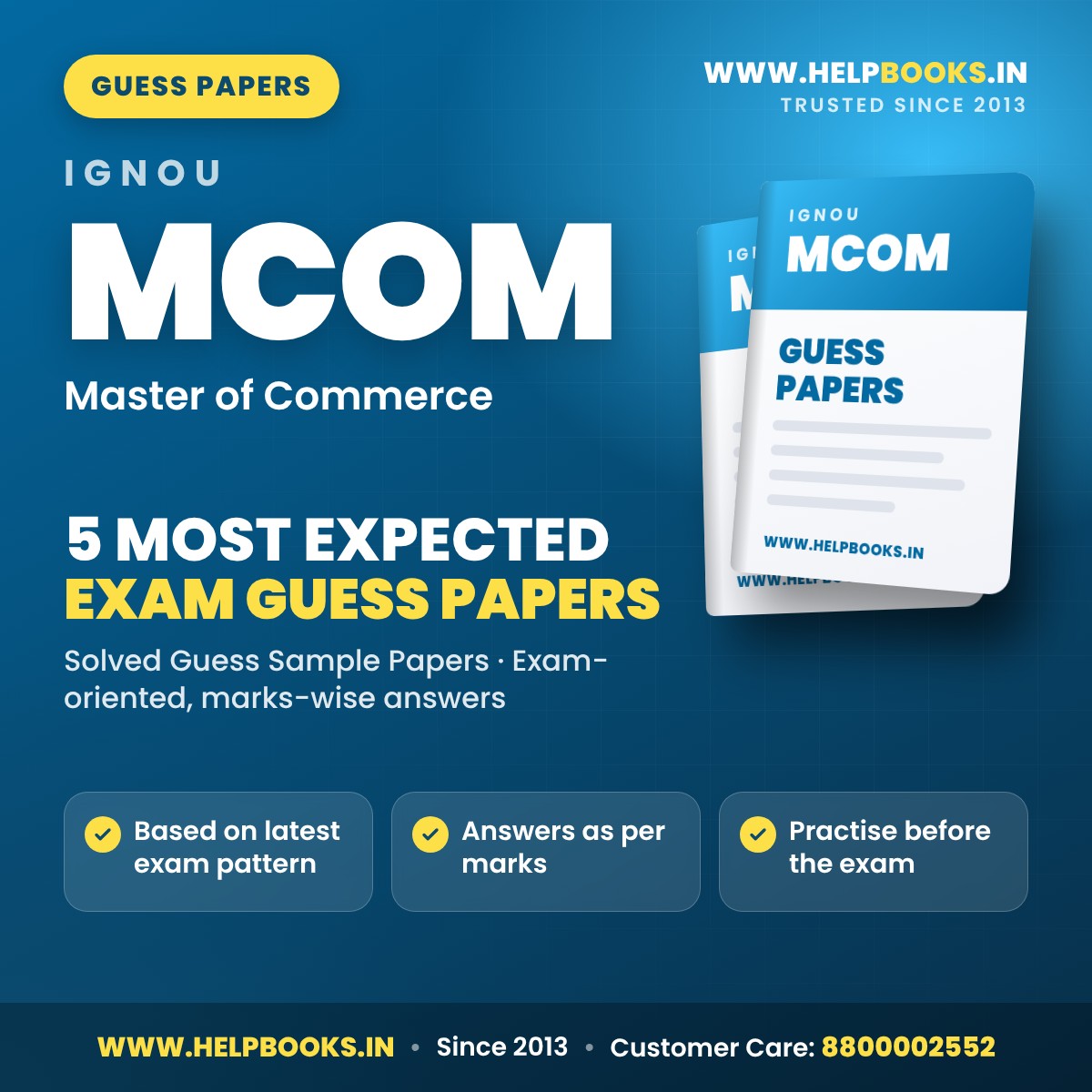 IGNOU MCOM 5 Most Expected Guess Papers PDF - helpbooks.in