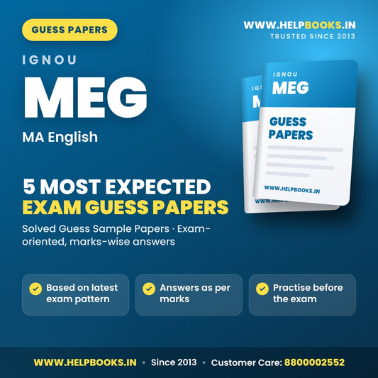 IGNOU MEG 5 Most Expected Guess Papers PDF - helpbooks.in