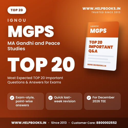IGNOU MGPS TOP 20 Important Questions PDF - helpbooks.in