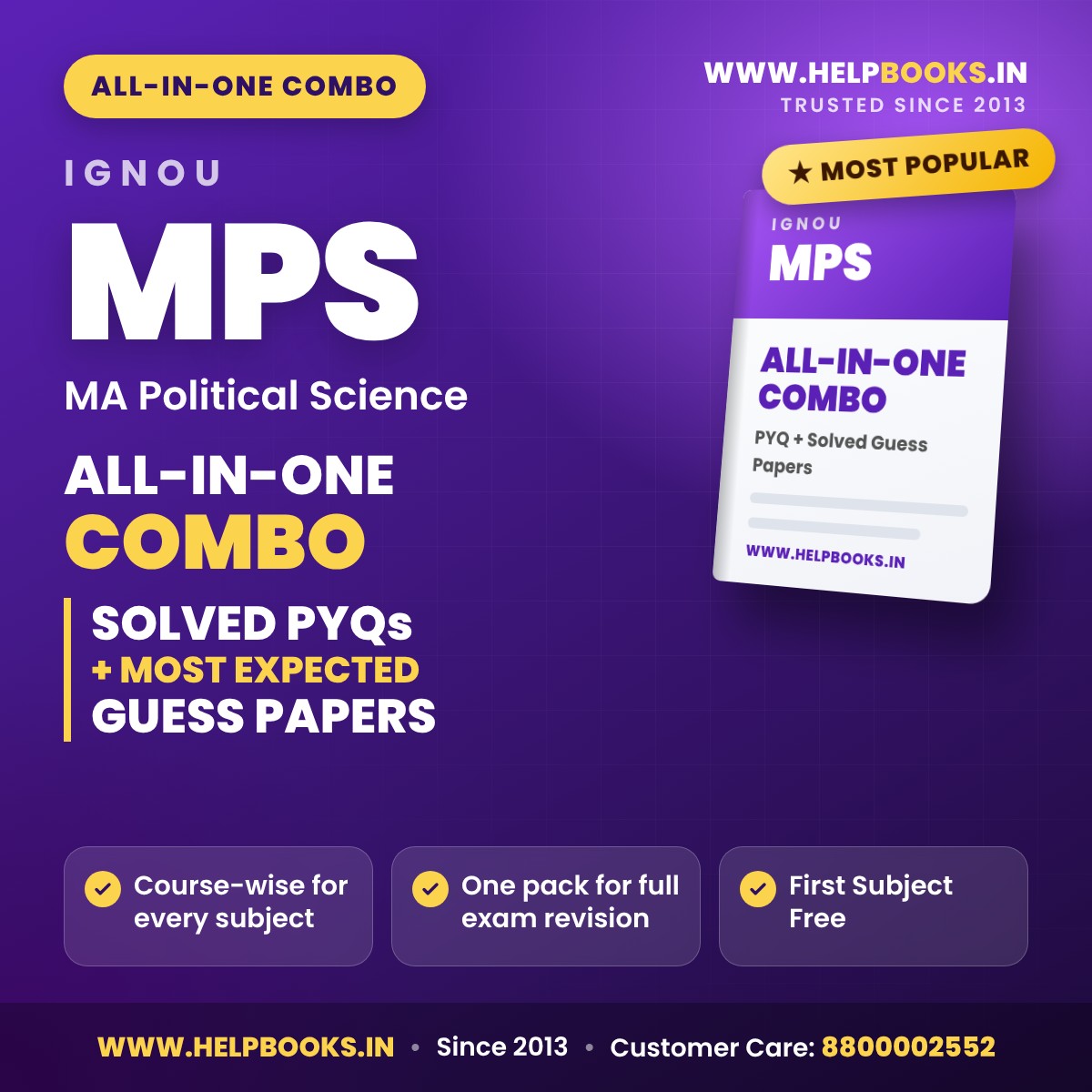 IGNOU MPS All-in-One Combo PDF - helpbooks.in