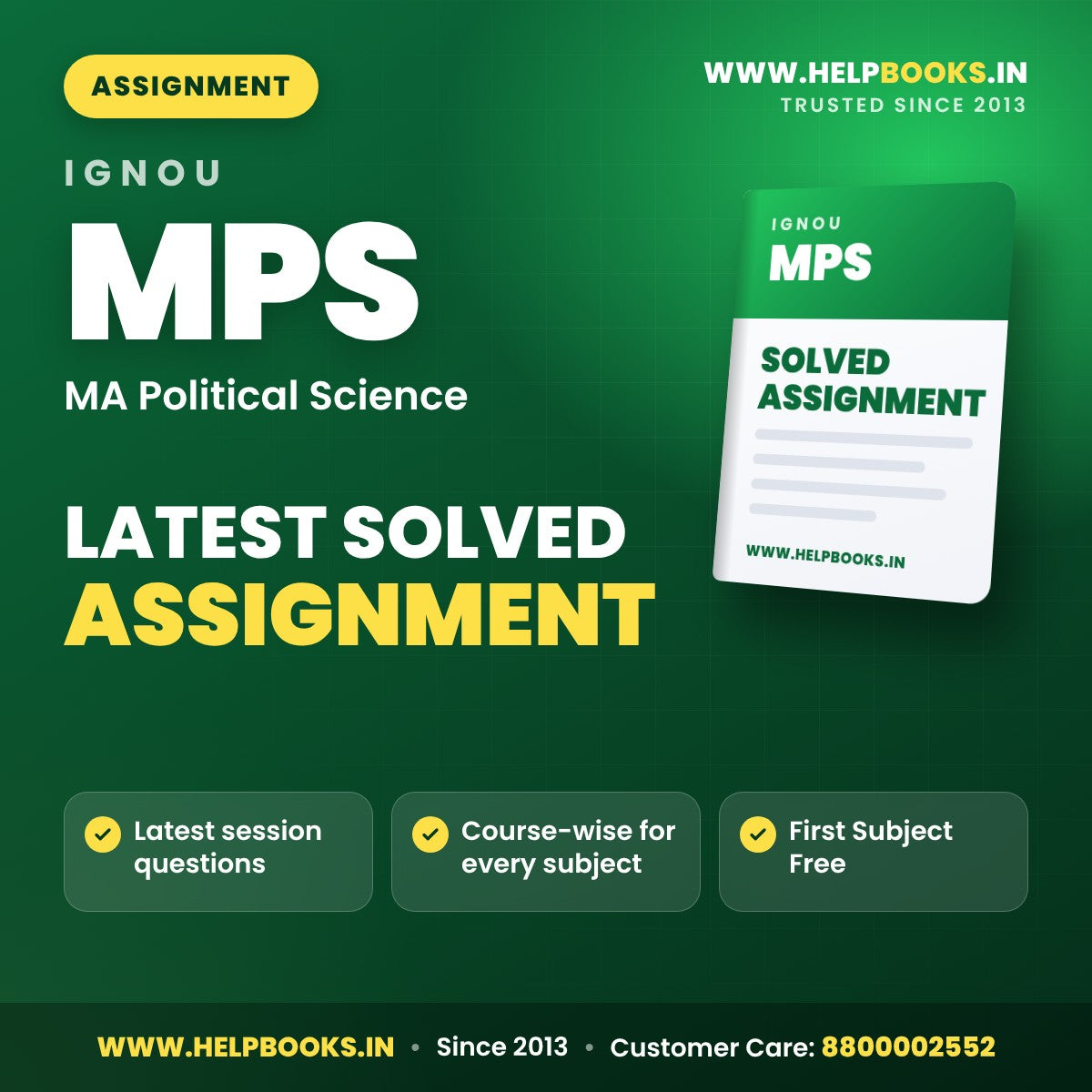 IGNOU MPS Solved Assignment PDF - helpbooks.in