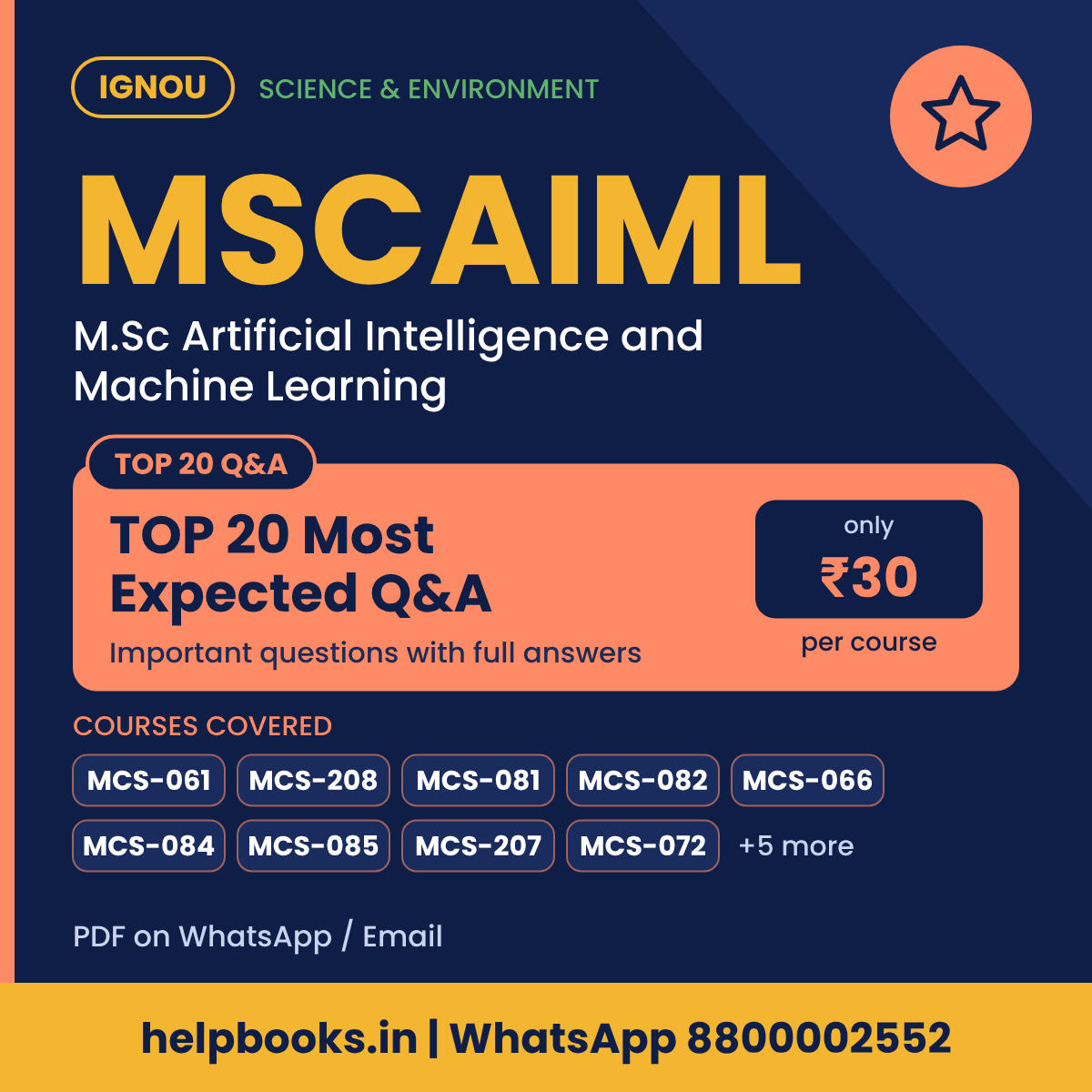 IGNOU MSCAIML TOP 20 Important Questions with Answers - M.Sc AI and Machine Learning