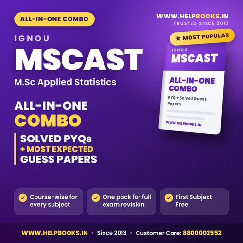 IGNOU MSCAST All-in-One Combo PDF - helpbooks.in