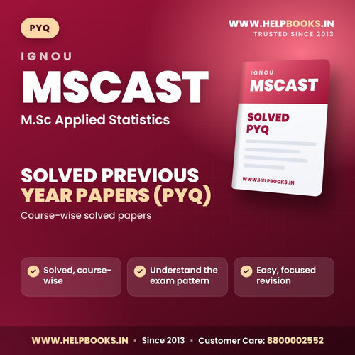 IGNOU MSCAST Solved Previous Year Papers PYQ PDF - helpbooks.in