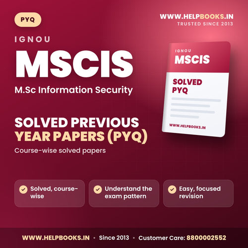 IGNOU MSCIS Solved Previous Year Papers PYQ PDF - helpbooks.in