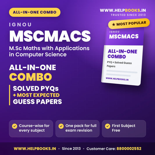 IGNOU MSCMACS All-in-One Combo PDF - helpbooks.in