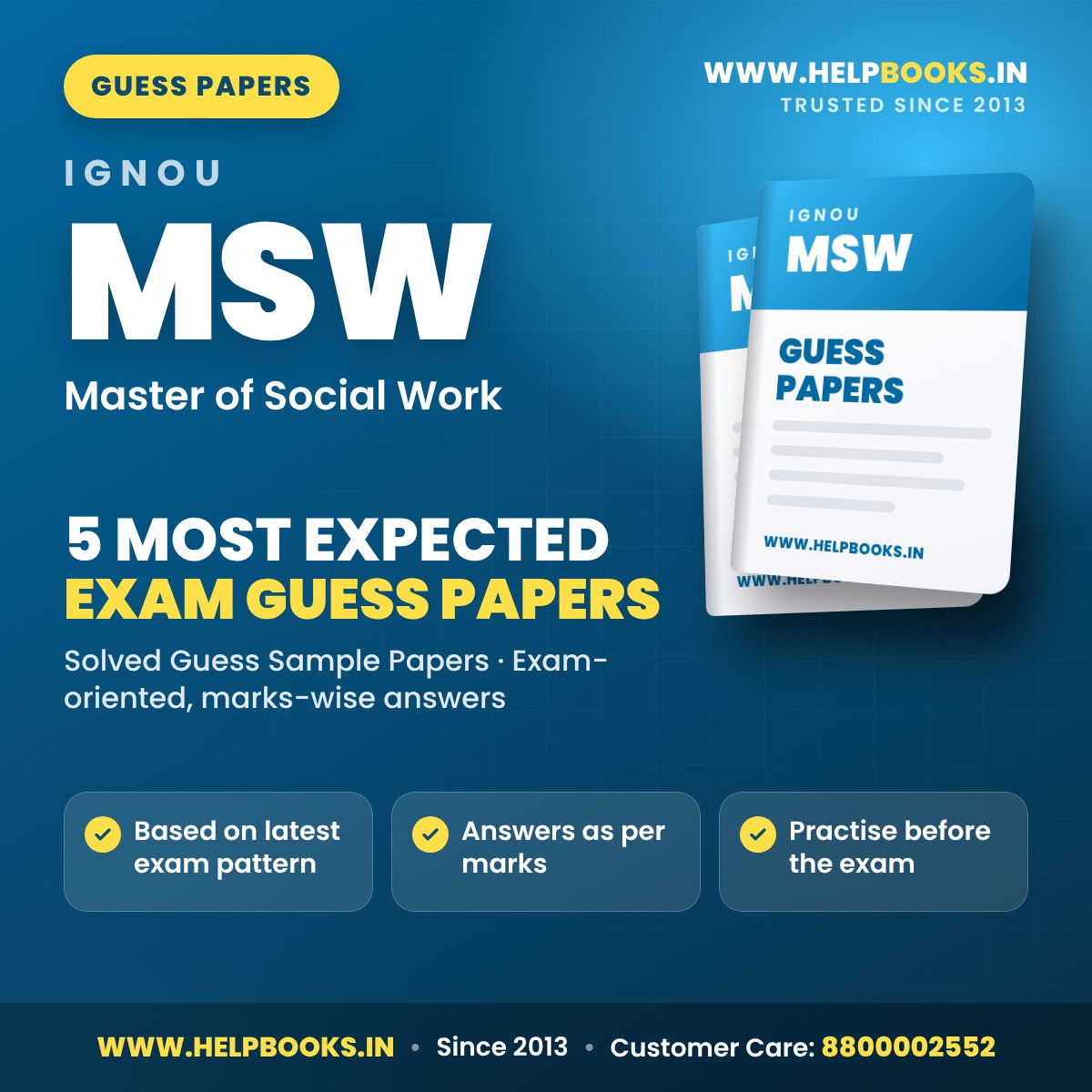 IGNOU MSW 5 Most Expected Guess Papers PDF - helpbooks.in