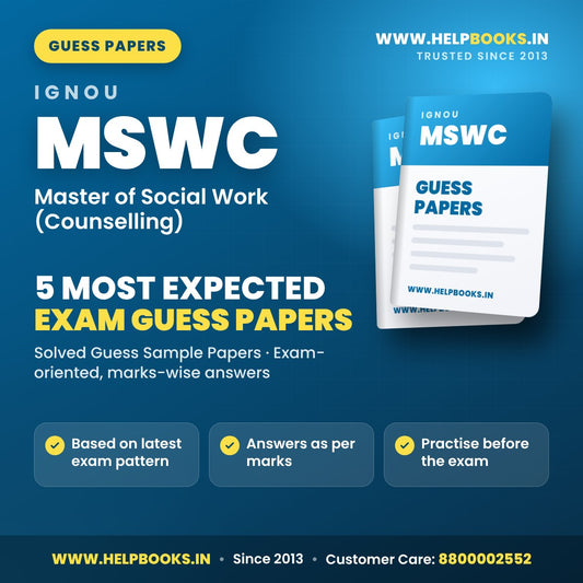 IGNOU MSWC 5 Most Expected Guess Papers PDF - helpbooks.in