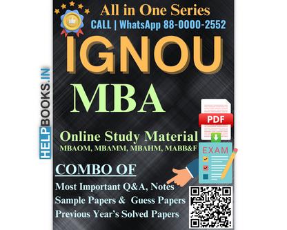 IGNOU MBA Exam Combo of 10 Papers : 5 Papers From Previous Years Exam, 3 Sample Papers, 2 Guess Papers