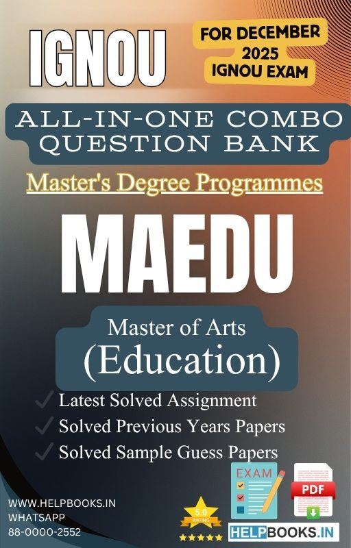 MA Education – MAEDU All-in-One Combo | IGNOU Exam Study Pack with Solved PYQs, Exam Guess Papers & Assignments