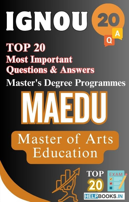 Master of Arts (Education) (MAEDU) | TOP20 Most Expected Important Questions with Answers for IGNOU Exam