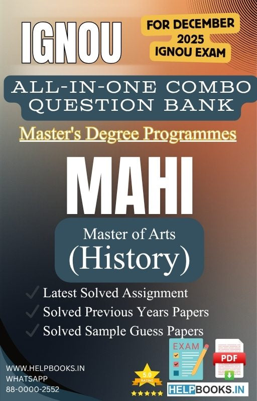 MA History – MAHI All-in-One Combo | IGNOU Exam Study Pack with Solved PYQs, Exam Guess Papers & Assignments
