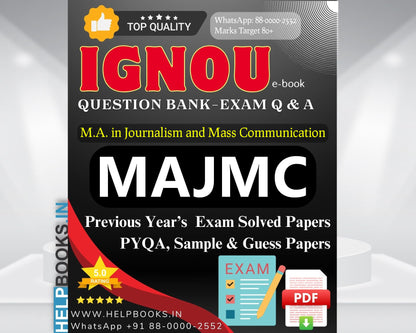 MAJMC IGNOU All-in-One Exam Combo-Previous Years’ Solved Papers & Expert Sample Guess Papers for MA Journalism and Mass Communication