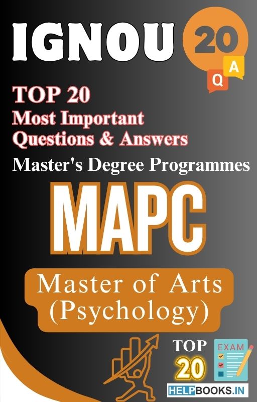 Master of Arts (Psychology) (MAPC) | TOP20 Most Expected Important Questions with Answers for IGNOU Exam