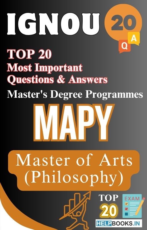 Master of Arts (Philosophy) (MAPY) | TOP20 Most Expected Important Questions with Answers for IGNOU Exam