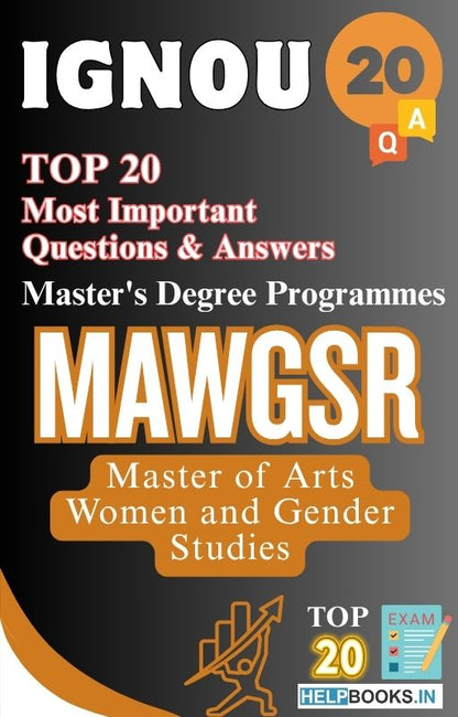 Master of Arts (Women and Gender Studies) (MAWGSR) | TOP20 Most Expected Important Questions with Answers for IGNOU Exam
