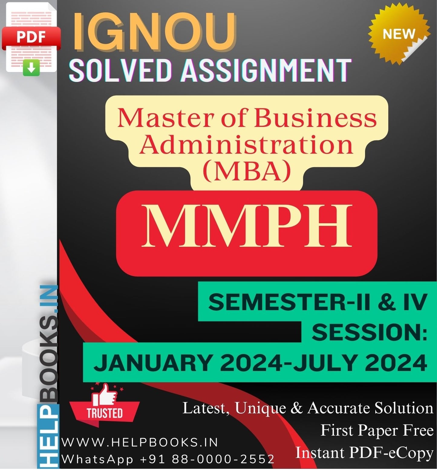 IGNOU MMPH Solved Assignments (Semester-2 & 4)