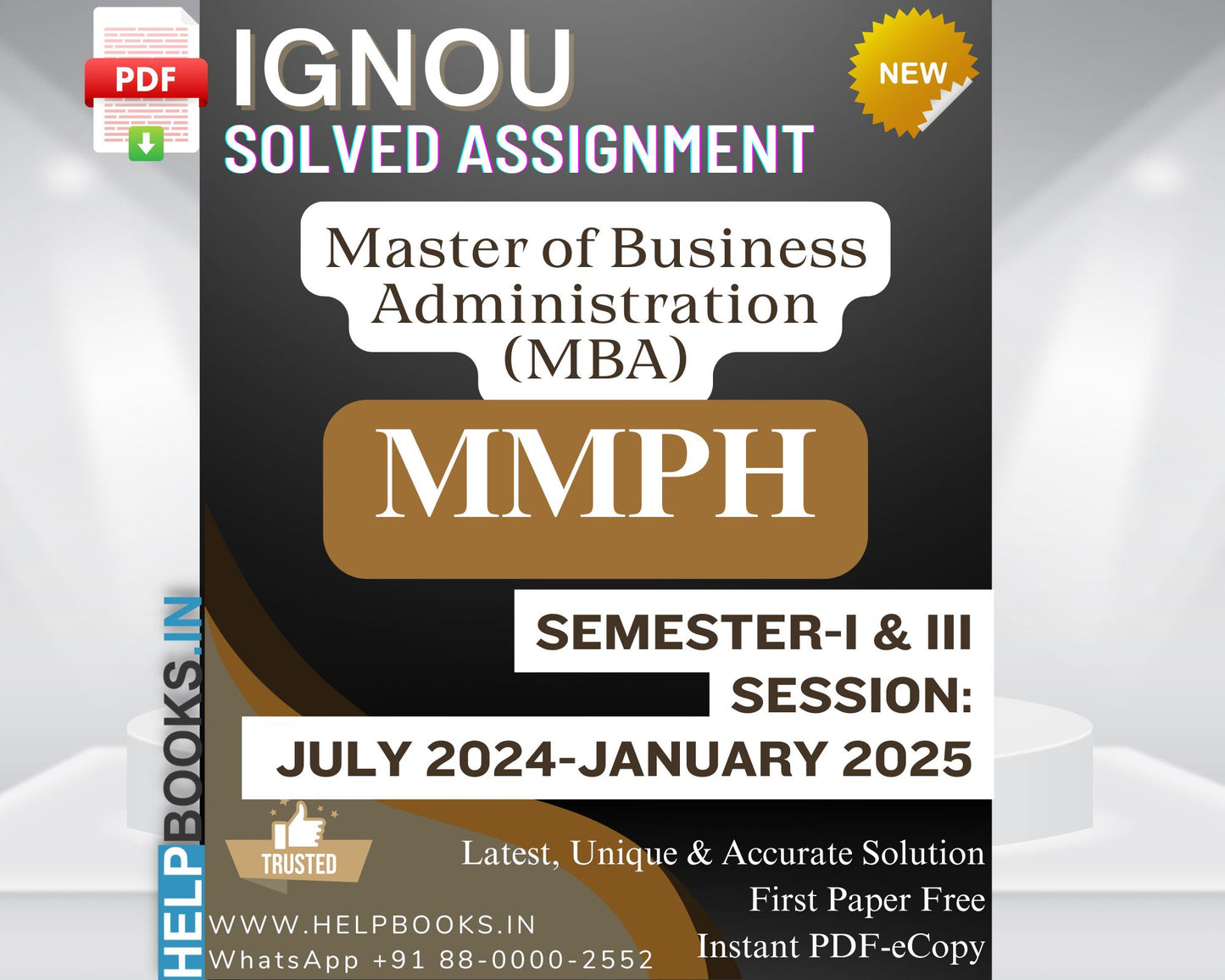 IGNOU MMPH Solved Assignments (Semester 1 & 3)