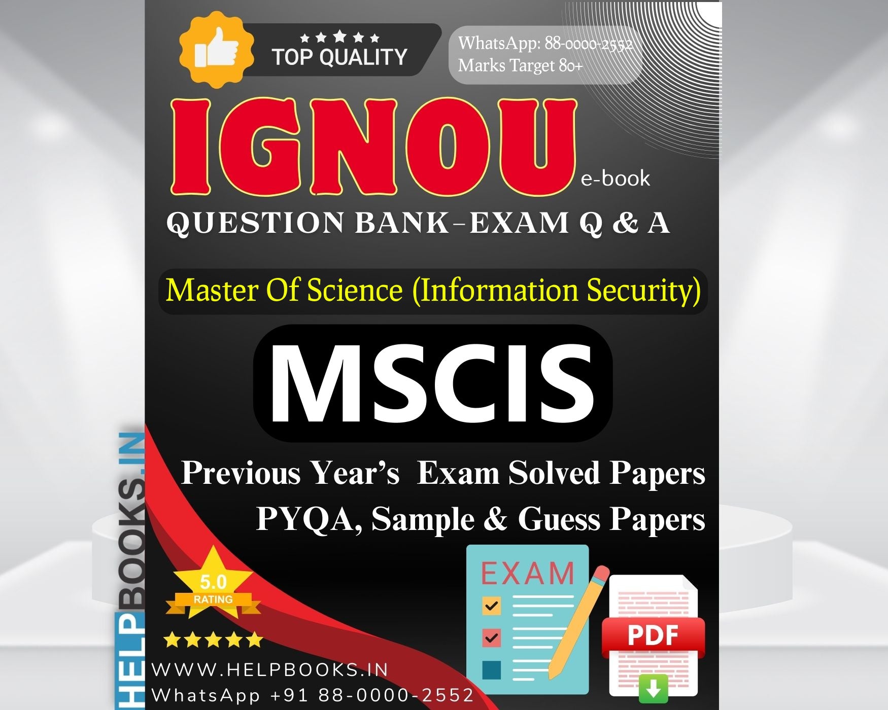 MSCIS IGNOU All-in-One Exam Notes: 5 Previous Years' Solved Papers, 3 ...