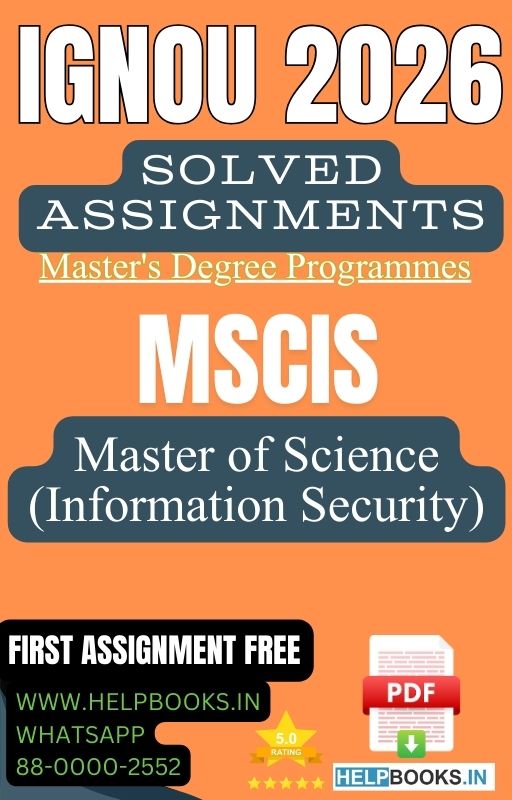 IGNOU M.Sc. Information Security-MSCIS Solved Assignment 2026