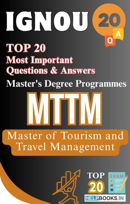 Master of Tourism and Travel Management (MTTM) | TOP20 Most Expected Important Questions with Answers for IGNOU Exam