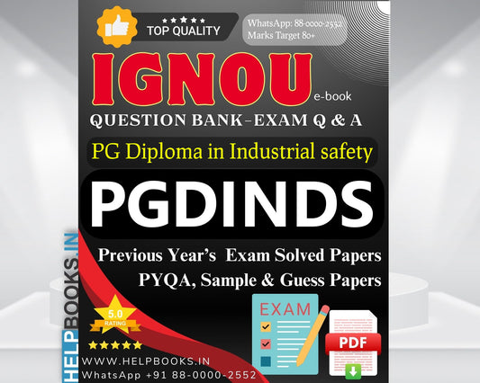 IGNOU PG Diploma in Industrial Safety PGDINDS Question Bank Combo