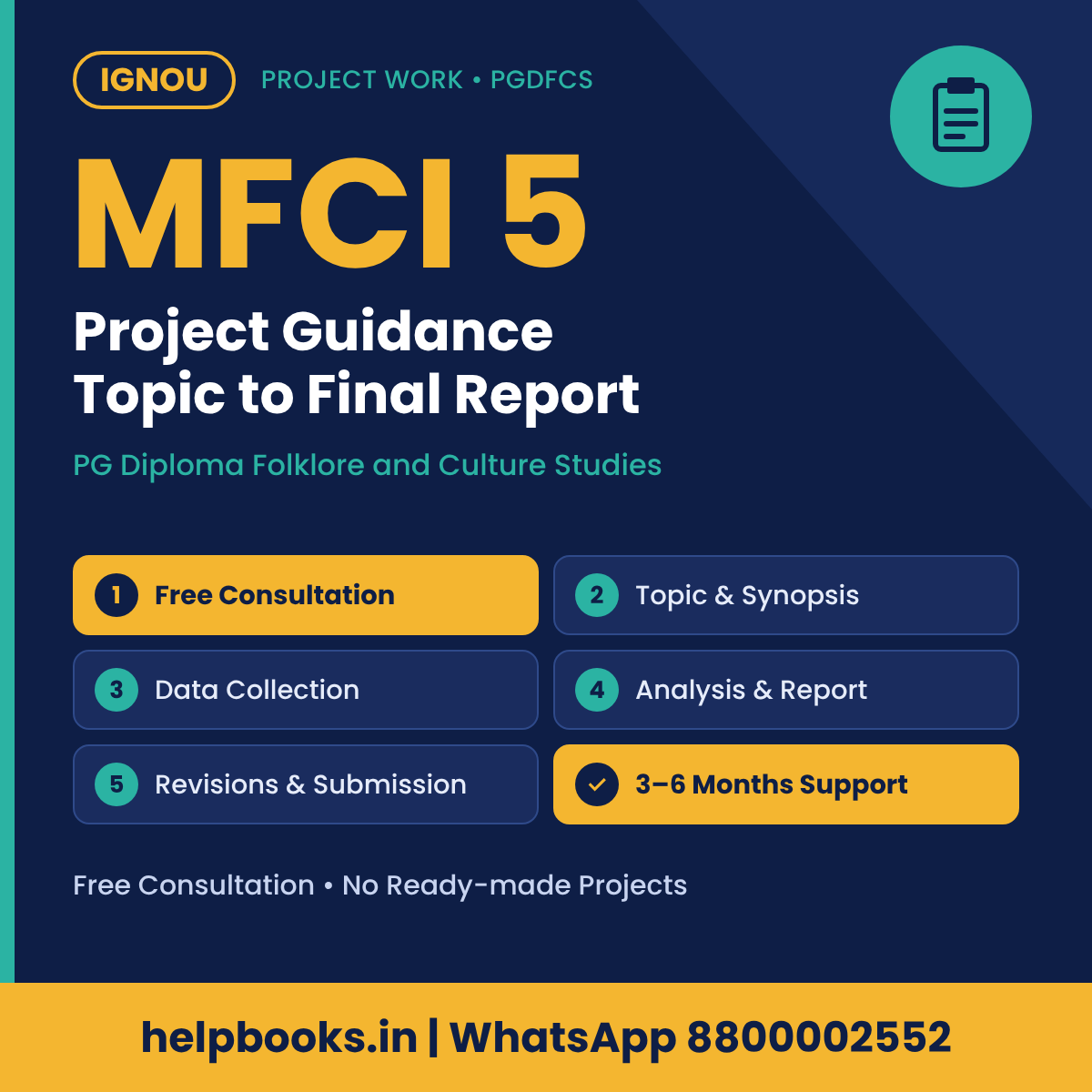 IGNOU MFCI 5 Project help for PG Diploma Folklore and Culture Studies – free consultation, synopsis and report guidance | helpbooks.in