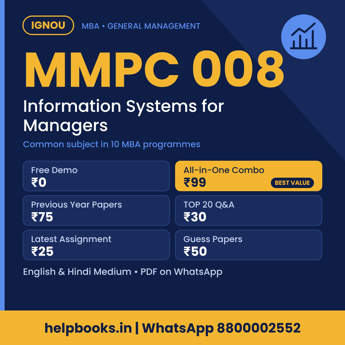 IGNOU MMPC 008 Information Systems for Managers MBA solved assignment, previous year papers and TOP 20 questions PDF