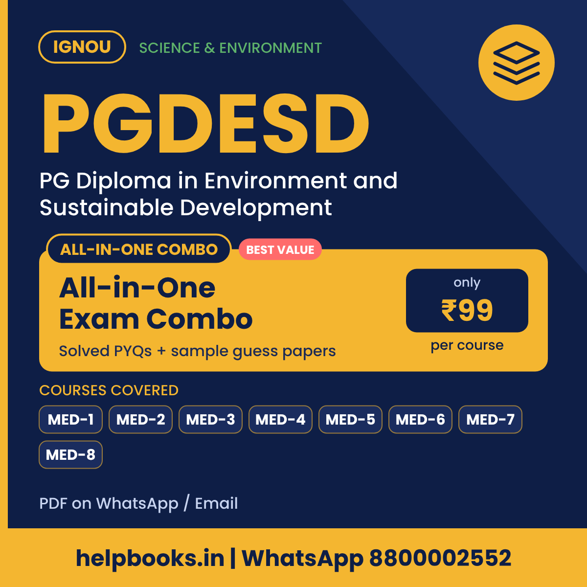 IGNOU PGDESD All-in-One Exam Combo - PG Diploma in Environment and Sustainable Development