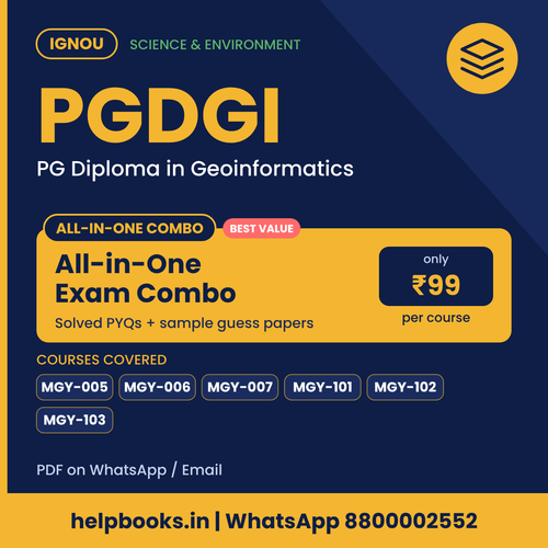 IGNOU PGDGI All-in-One Exam Combo - PG Diploma in Geoinformatics