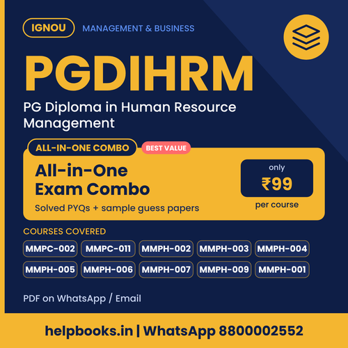 IGNOU PGDIHRM All-in-One Exam Combo - PG Diploma in PGDIHRM