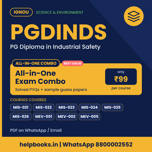IGNOU PGDINDS All-in-One Exam Combo - PG Diploma in Industrial Safety