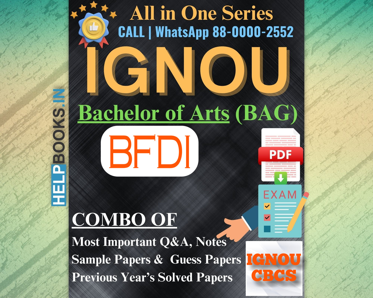 IGNOU BAG Online Study Package: Bachelor of Arts (BA) - Previous Years Solved Papers, Q&A, Exam Notes, Sample Papers, Guess Papers-BFDI073