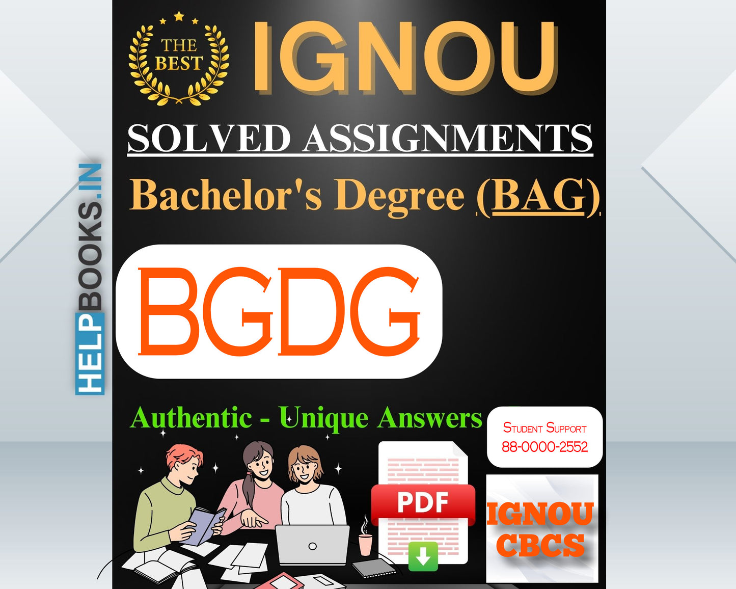 IGNOU BAG (BA-CBCS) 2023-24: Latest, Authentic & Unique IGNOU Solved Assignments for Bachelor of Arts-BGDG172