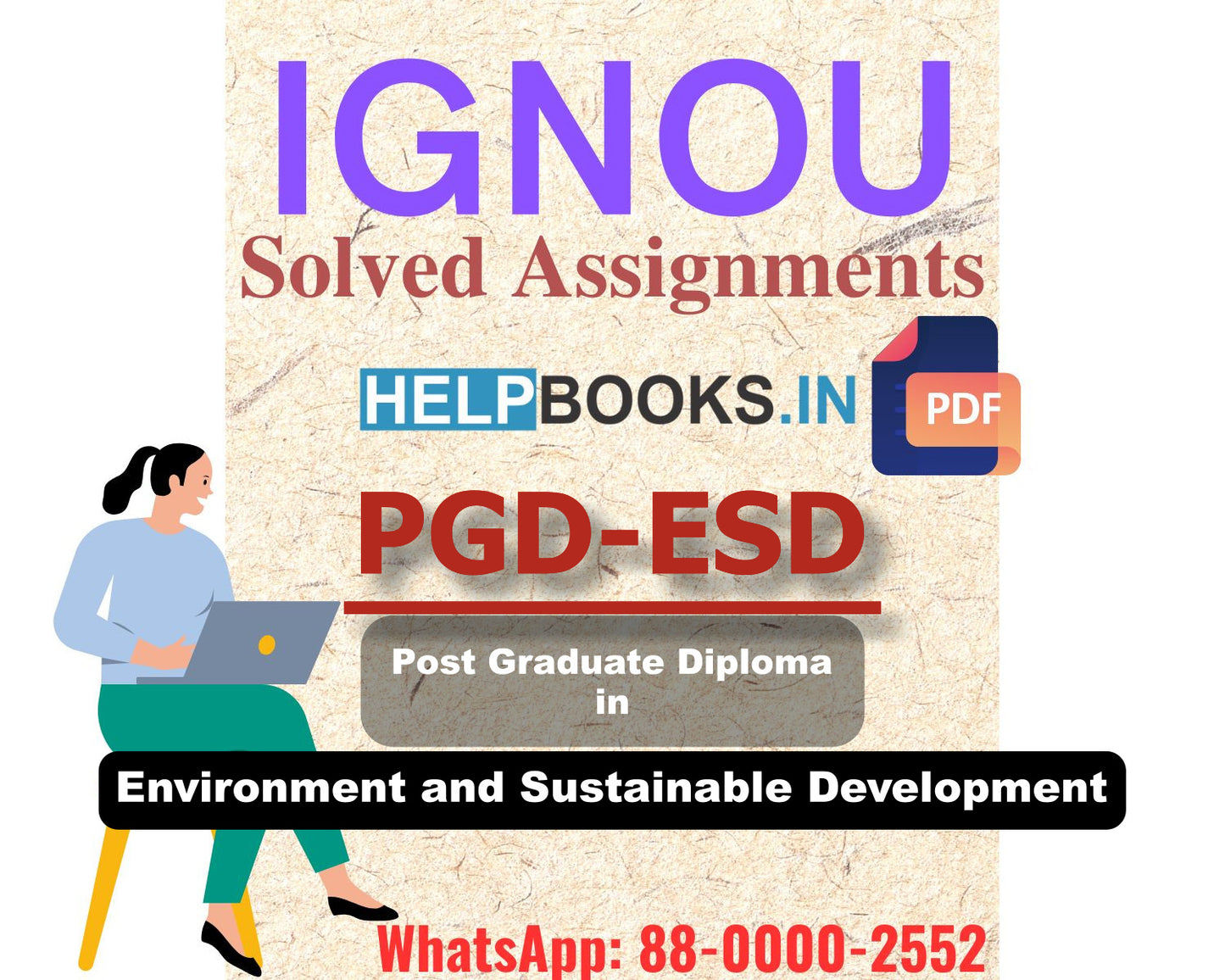 IGNOU PGDESD 2023 Solved Assignment-Post Graduate Diploma in Environment and Sustainable Development