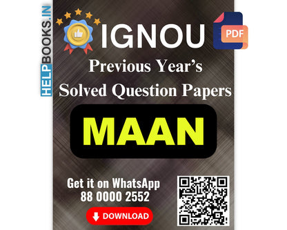 IGNOU MAAN Previous Years Solved Papers-Master of Arts in Anthropology Exam Notes.